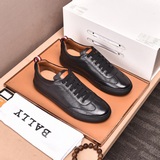 (Целая кожа) Высококачественная обувь для отдыха Bally. Верх из итальянской кожи
