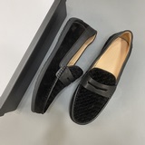 【BV Дудочки】 Модные и популярные мужские туфли BV с плетеным верхом из кожи и ме