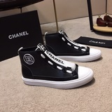 (羊里) (chanel) Chanel 2018 High-top Mens Latest White Sneakers! Официальный сайт 