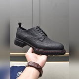Новая модель модных мужских туфель Dior для делового стиля, изготовлена из высок