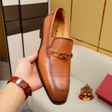 Торговая марка товара： Ferragamo «Феррагамо» Кожаные туфли для повседневной носк