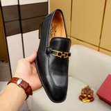 Торговая марка товара： Ferragamo «Феррагамо» Кожаные туфли для повседневной носк