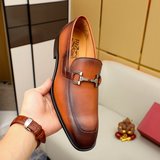 Торговая марка товара： Ferragamo «Феррагамо» Кожаные туфли для повседневной носк