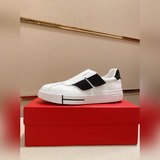 Новая модель мужских скейтбордных кроссовок Ferragamo на официальном сайте. Верх