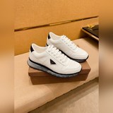 【Prada】 Элитный бренд мужской обуви. Официальный сайт. Новейшая модель： верх из 