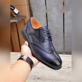 Высококачественная кожа PRAA, новейшая модель мужских кожаных туфель, тщательно 