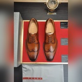 【Prada】 (высококачественная кожаная подкладка) Новейшие кожаные деловые туфли, с