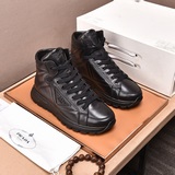 【PRADA высокого класса】 Prada — модная обувь из импортной кожи теленка, подходит