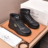 【PRADA высокого класса】 Prada — модная обувь из импортной кожи теленка высокого 