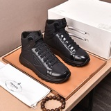 【PRADA высокого класса】 Prada — модная обувь из импортной кожи теленка, подходит