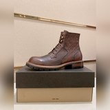 (UGG) Новейшая модель высоких кожаных ботинок для мужчин! Одновременный выпуск в
