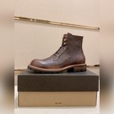 (UGG) Новейшая модель высоких кожаных ботинок для мужчин! Одновременный выпуск в