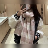 Шарф Burberry из легкой шерсти в клетку, 32*190 см, 125 г, 100% шерсть. Новая мо