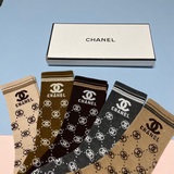 Упаковка (5 пар в коробке) CHANEL Классические носки средней длины из высококаче