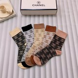 Комплектация [одна коробка, пять пар] Chanel (Шанель) Популярные чулки с одним ш