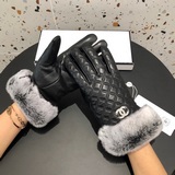 Chanel 2019 осень-зима перчатки из овечьей шерсти с сенсорным экраном для мобиль
