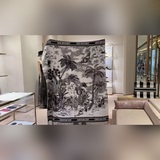 【DIOR Диор】 Популярный большой платок! Размер： 140*140 см. Материал： шерсть + ка
