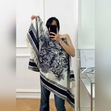 Новейший популярный платок от Dior 【Большой шарф с растительным принтом Dior】 По