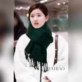 【Длинный шарф в клетку】 В этом году ретро-стиль Dior очень популярен, и модные л
