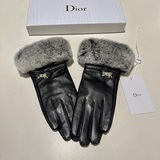 DIOR 2021 осень-зима перчатки с сенсорным экраном из меха кролика. Незаменимый а