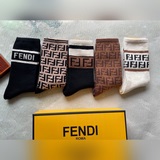 Fendi · Fendi F-серия новых женских носков средней длины из кроличьего меха [Обр