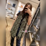 Fendi из чистого шерстяного кашемира с популярным мотивом ff, рекомендуется модн