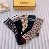 Комплектация [5 пар в коробке] FENDI высококачественные носки FENDI, которые выг