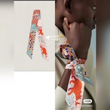 HERMES маленькая ленточка, оригинал [Роза] [Подарок] [молния] Лента для волос, р
