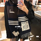 Высококачественный нейтральный шарф Loewe 【LW полосатый длинный шарф】 Я очень сч