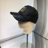 Новинка -loewe Ройве Новая модель бейсболки из овечьей шерсти с кожаным козырько