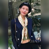 Новые изделия из шелка в магазинах. 【L плетеный узор 90】 Шарф из шелка, Braided 