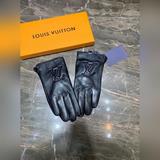Вышитые перчатки с сенсорным экраном для женщин LV [Оригинальное качество] Новая