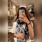 Louis Vuitton 【Двусторонняя длинная шарф с логотипом L】 Шарф Simply LV с полным 