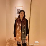 Louis Vuitton LOUIS VUITTON кашемировый платок с градиентным окрасом. Популярен 