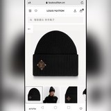 Louis Vuitton официальный сайт, популярный товар, шерстяная вязаная шапка, 70% ш