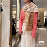 Louis Vuitton 【Двусторонняя длинная шарф с логотипом L】 Шарф Simply LV с полным 