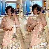 Louis Vuitton 【Двусторонняя длинная шарф с логотипом L】 Шарф Simply LV с полным 