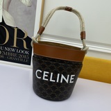 BUCKET CORDE Плетеный мешок из пеньки Celine представила новую модель плетеного 