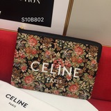 Большая сумка celin.e новой модели maillon triomphe с ручкой и отделкой из теляч