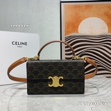 CELIN* 2023 Новая модель BOX TRIOMPHE из кожи с узором в стиле «олд-пайп» и подк