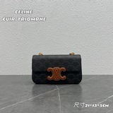 Новая коллекция CELINE | CUIR TRIOMPHE Сумка с кожаным логотипом и цепочкой Нова