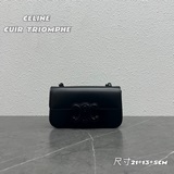 Новая коллекция CELINE | CUIR TRIOMPHE Сумка с кожаным логотипом и цепочкой Нова