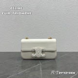 Новая коллекция CELINE | CUIR TRIOMPHE Сумка с кожаным логотипом и цепочкой Нова