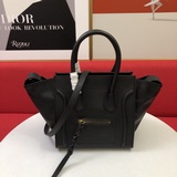 Сумка Celine классического дизайна с лимонным узором и улыбающейся летучей мышью