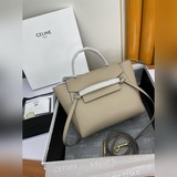 CELINE BELT NANO Сумка из зернистой телячьей кожи, маленькая： 8 x 8 x 4 дюйма (2