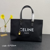 Оригинальная пляжная сумка Celine из парусины, сумка для покупок, оригинальная ф