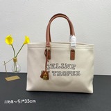 Оригинальная пляжная сумка Celine из парусины, сумка для покупок, оригинальная ф
