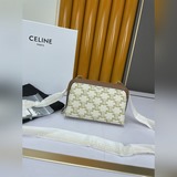CELINE Ручная роспись в форме сердца TRIOMPHE Искусственная кожа и кожа овцы Цеп