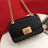 Новая модель женской сумки Coach с цепочкой в стиле Chanel, клапан, f048620. Нов