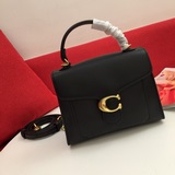 Новая модель Coach с контрастной змеиной текстурой, сумка с ручкой наверху, номе